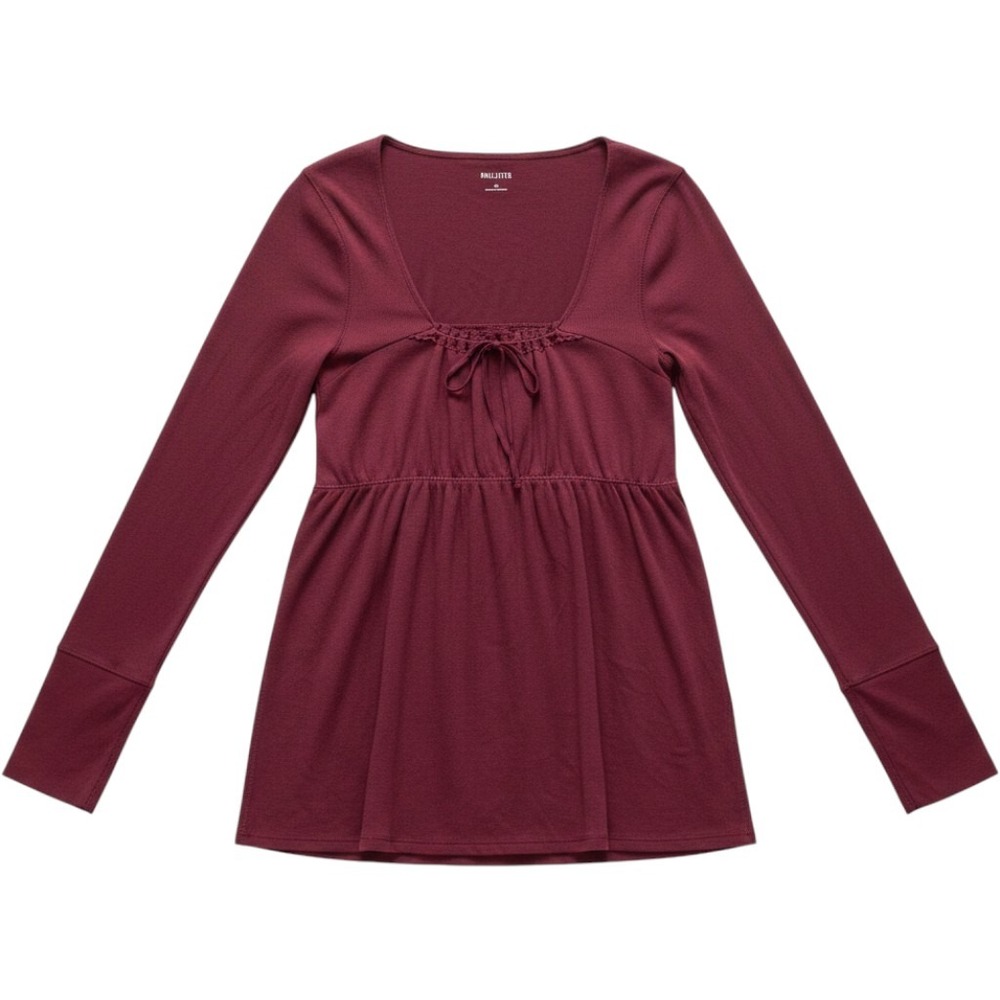 Hollister Womens Top Y2K Inspired Empire Waist XL Long Sleeve Romantic Feminine